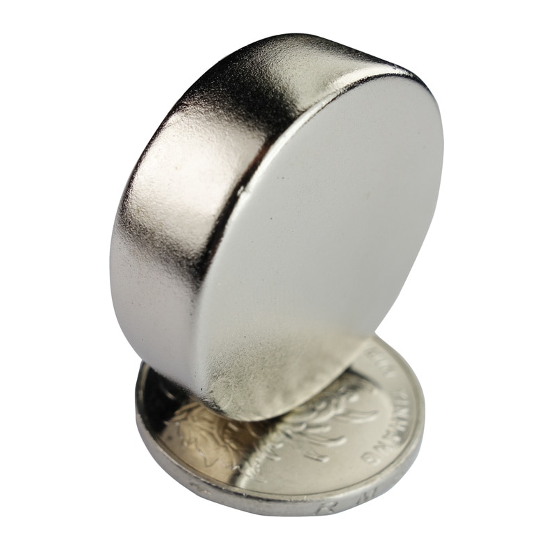U-JOVAN 2pcs 30 x 10 mm N35 Powerful Super Strong 30mm x 10mm Permanent Magnet Small Round Craft Rare Earth Neodymium Magnet