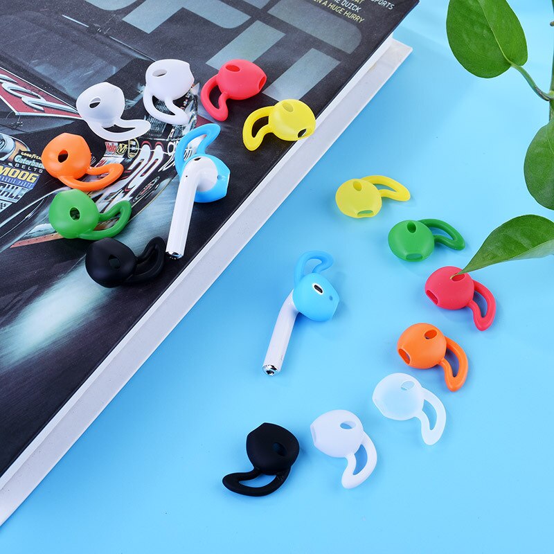 1 para Air Pods słuchawki silikonowe etui przeciw zrzucaniu bezbolesne wkładki douszne nauszniki dla Apple Airpods akcesoria ochronne