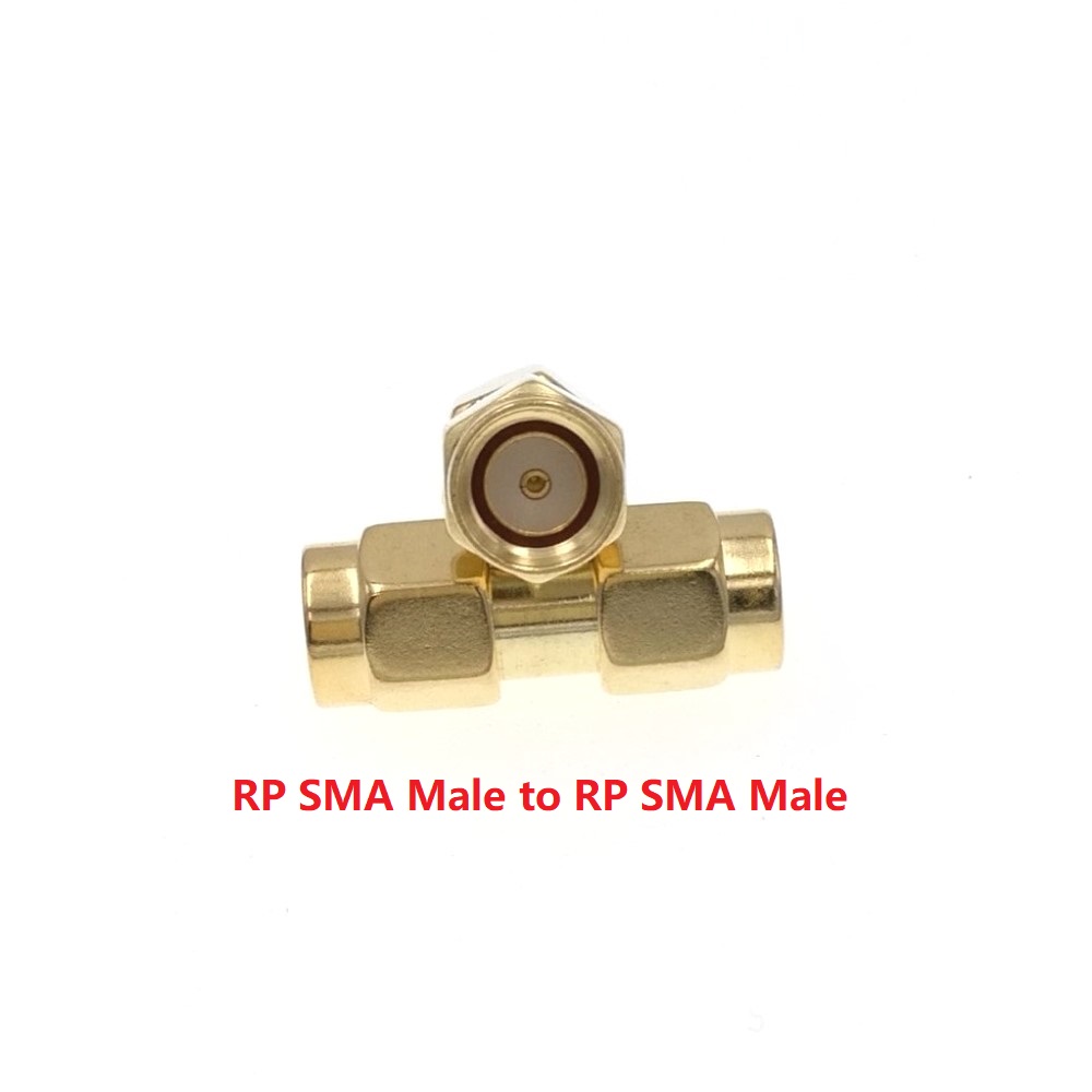 SMA Male Female RF Coaxial Adapter Connector Straight Right Angle T Type Splitter Goldplated: Brown