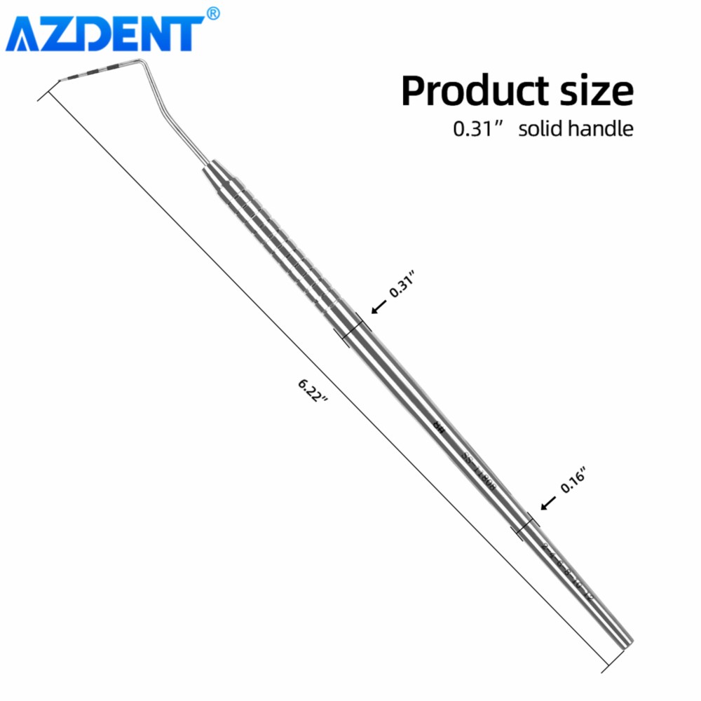 AZDENT Tandheelkundige Parodontale Sonde Schaal Sonde Rvs Instrument Endodontische Sonde 1/2/3/4/5/6/7/8 # Desinfectiehulpmiddelen