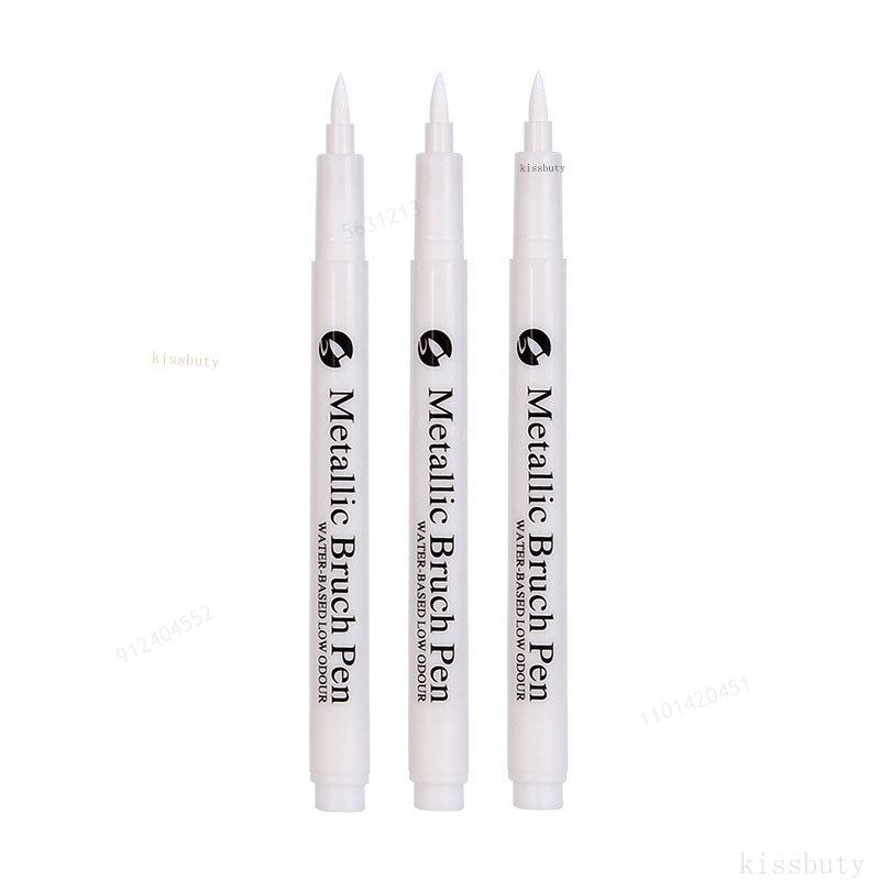 Rotulador metálico resaltado, rotulador de pintura permanente impermeable blanco dorado para roca, taza, cerámica, vidrio, suministros de pintura DIY: Azul