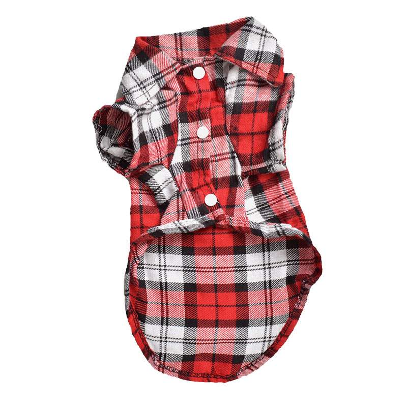 Plaid Hond Shirt Zomer Hond Kleding Voor Honden T-shirt Vest Puppy Pet Kleding Voor Honden Outfits Chihuahua Yorkshire Para perro