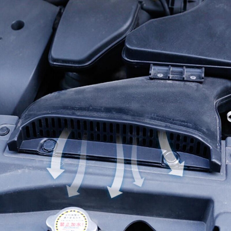 Tonlinker dækning klistermærker til outlander  -18 bil styling 1 stk abs plast bilmotor luftindtag beskyttelse dækning klistermærker