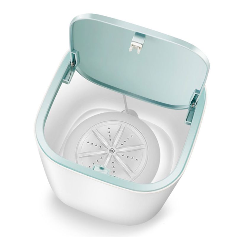 Mini pesukone automaattinen kotitalouksien kuivattu miniputki 3-5kg pese kuiva alusvaatteiden hoitoaine: Valkoinen