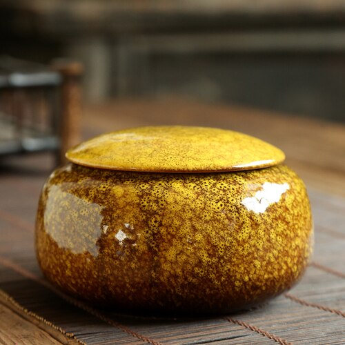 JIA-GUI LUO Ceramic Tea Caddies Tea Bag Storage Box Tea Container Tea Tins Tea Box Tea Storage Tea Organizer D115: 3