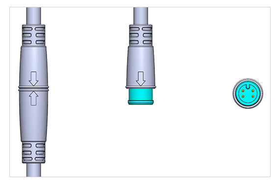 Julet Mini Connector 2 3 4 5 6 Pin Waterdichte Pulg Kabel Elektrische Fiets Ebike Verlengkabel Connector Voor Ebike onderdelen: 4 Pin Male 3PCS