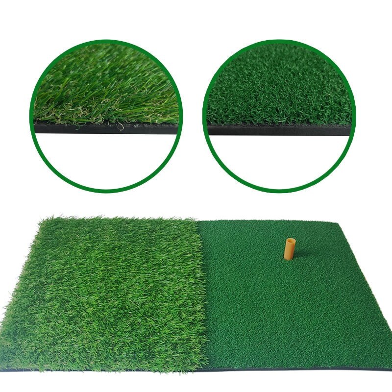 Golf Practice Mat Artificial Lawn Nylon Grass Rubber Tee Backyard Outdoor Golf Hitting Mat Durable Training Pad 40X60cm