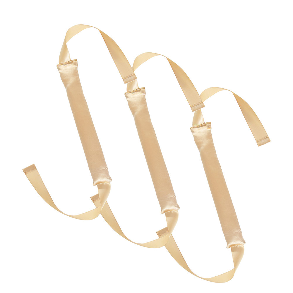 Bigoudi sans chaleur, rouleaux paresseux, tiges de curling sans chaleur, bande de sauna, bigoudis doux, boucles de sommeil de nuit, outils de coiffure, 3X: YELLOW