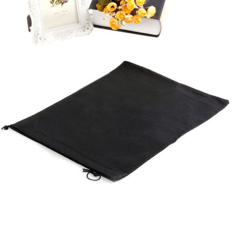 Waterdichte Pakket Schoen Pocket Opslag Organiseren Zak Non-woven Stof Trekken Pocket Trekkoord Tassen Toilettas Case: Black