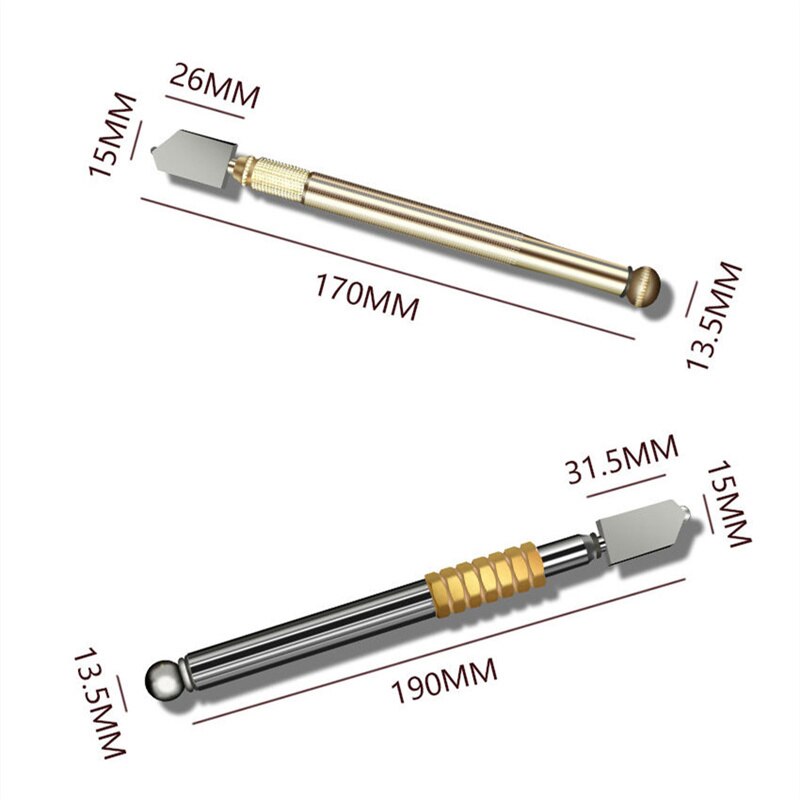 3 Style Window Craft Glass Tile Cutter Hand Tool Diamond Tipped Glass Knife Woodworking Tools Glass Cutter E12078