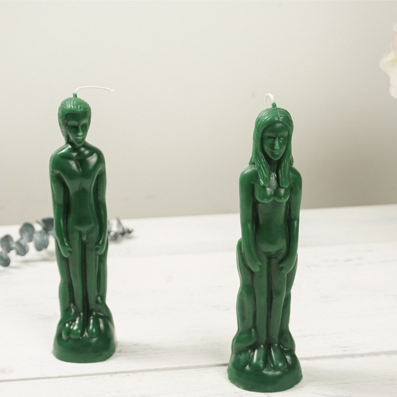 De DIY forma humana cuerpo vela moldes forma para velas magia hombre mujer moldes Diy molde de goma para molde para pastel de decoración