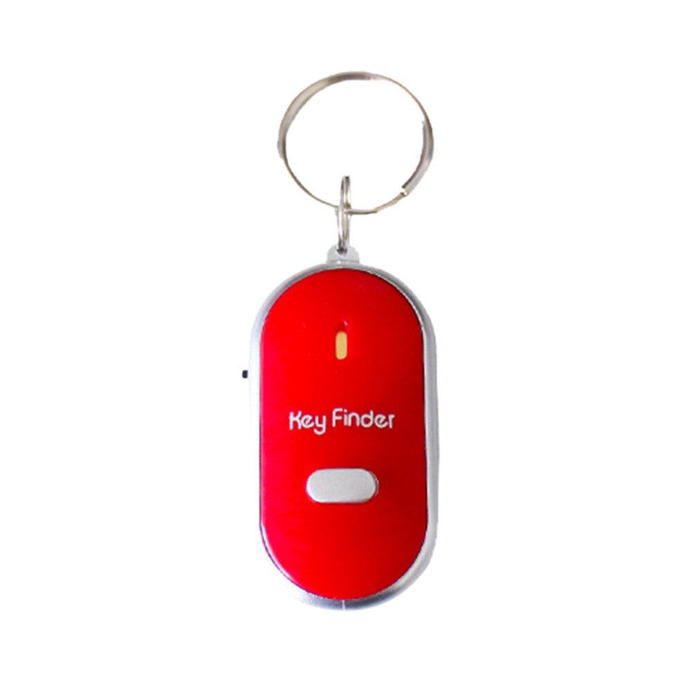 Klang Kontrolle Verloren Schlüssel Finder Lokalisierer Keychain LED Licht Taschenlampe Mini Tragbare Pfeife Schlüssel Finder in Lagerbier 11