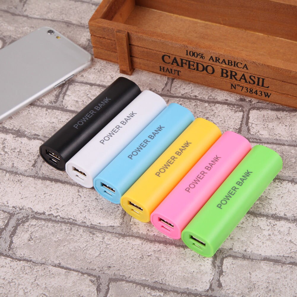 Portable USB Mobile Power Bank Case without Battery Charger Pack Box for 1 x 18650