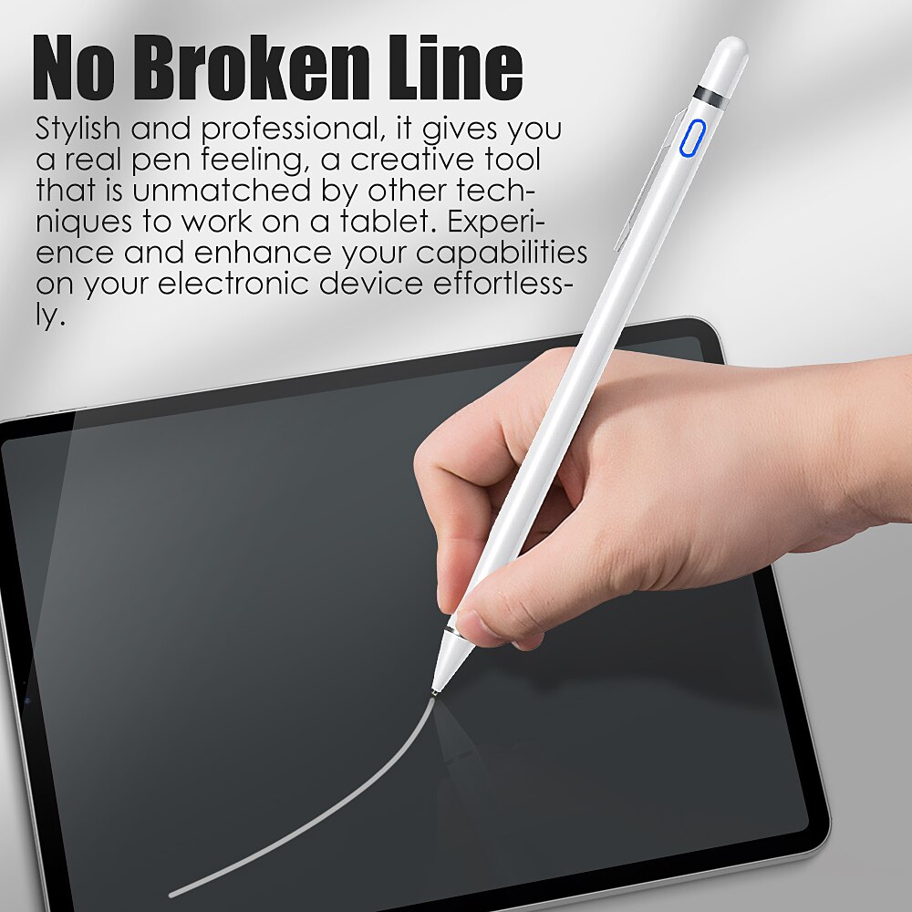 Actieve styluspen voor capacitief touchscreen voor samsung xiaomi huawei ipad tablet telefoons ios android potlood om te tekenen