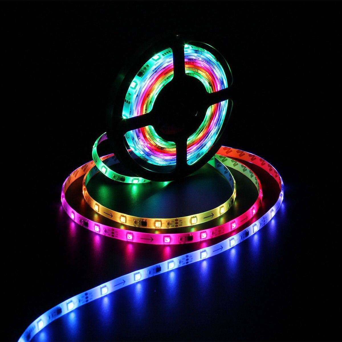 WS2812B 5050 RGB LED Strip 5M 150 300 Leds 144 30LED/M Individual Addressable 5V