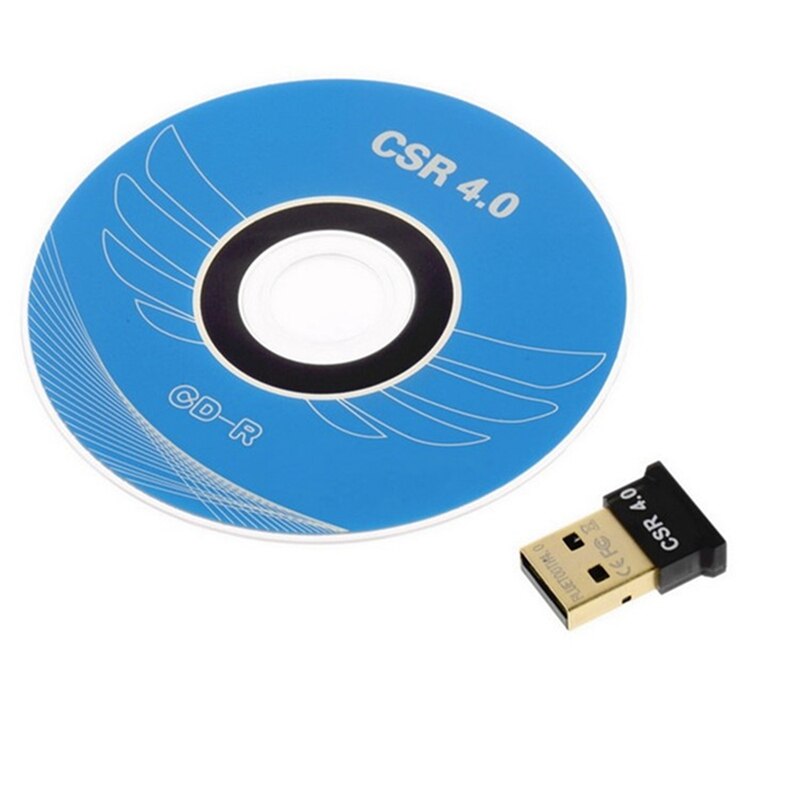 CSR8510-miniadaptador inalámbrico por Bluetooth V4.0, receptor transmisor de ordenador USB con controlador de CD para Win 7/8/10 Vista/XP de 3Mbps