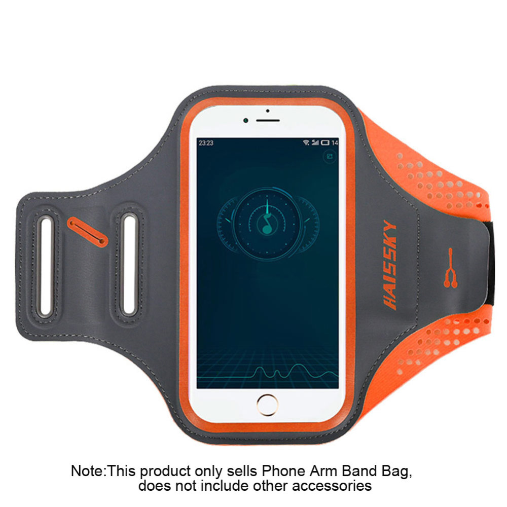 Unisex fitness sport vandtæt armbånd telefon cover etui holder fitness fitness telefon armbånd taske 5.5 tommer: Gul