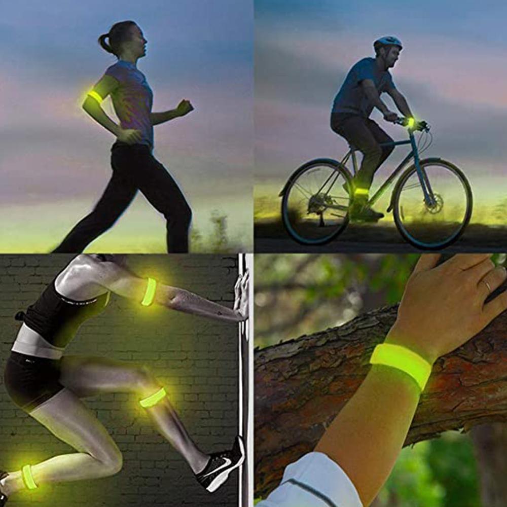 1pc reflekterande natt säkerhet slap wrap band fotled jogging handled arm cykling