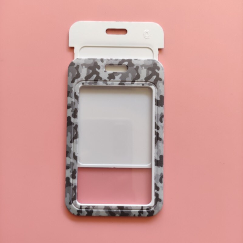 Camouflage Name Card Student Campus Card Hanging Neck Bag Card Holder Lanyard ID Card Case