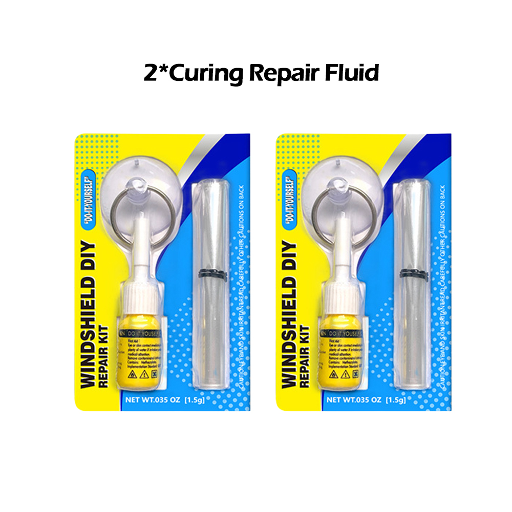 Reparationssæt til bilrude, glasrestaureringsmiddel, gør-det-selv-vinduer, reparationsværktøj til revner i forruden, lim til glas, bilforsyninger: Grøn