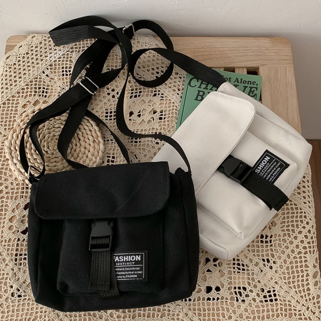 Kvinder skuldertaske ren farve retro ensfarvet stor kapacitet lærred håndtaske skuldertaske sac main femme