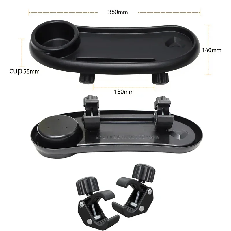 Suporte de copo para carrinho 3 em 1, bandeja universal para mesa de jantar, coletor de lanche e suporte para bebidas para crianças pequenas