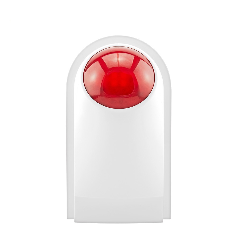 GauTone 433MHz Flashing Alarm Wireless Siren Sensor Indoor for Home Security GSM Alarm System Connect to PIR Remote Control