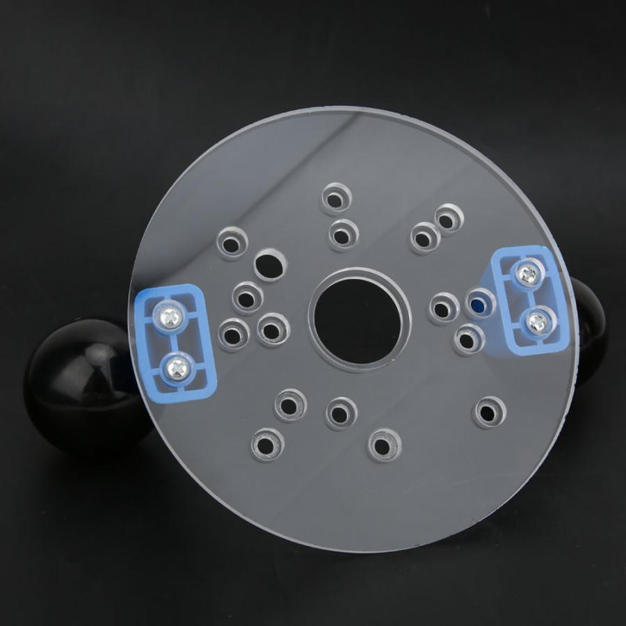 Woodworking Router Base Plate Acrylic Transparent Base Fit for Electric Trimmer Router for DIY Craft Mold Fixed