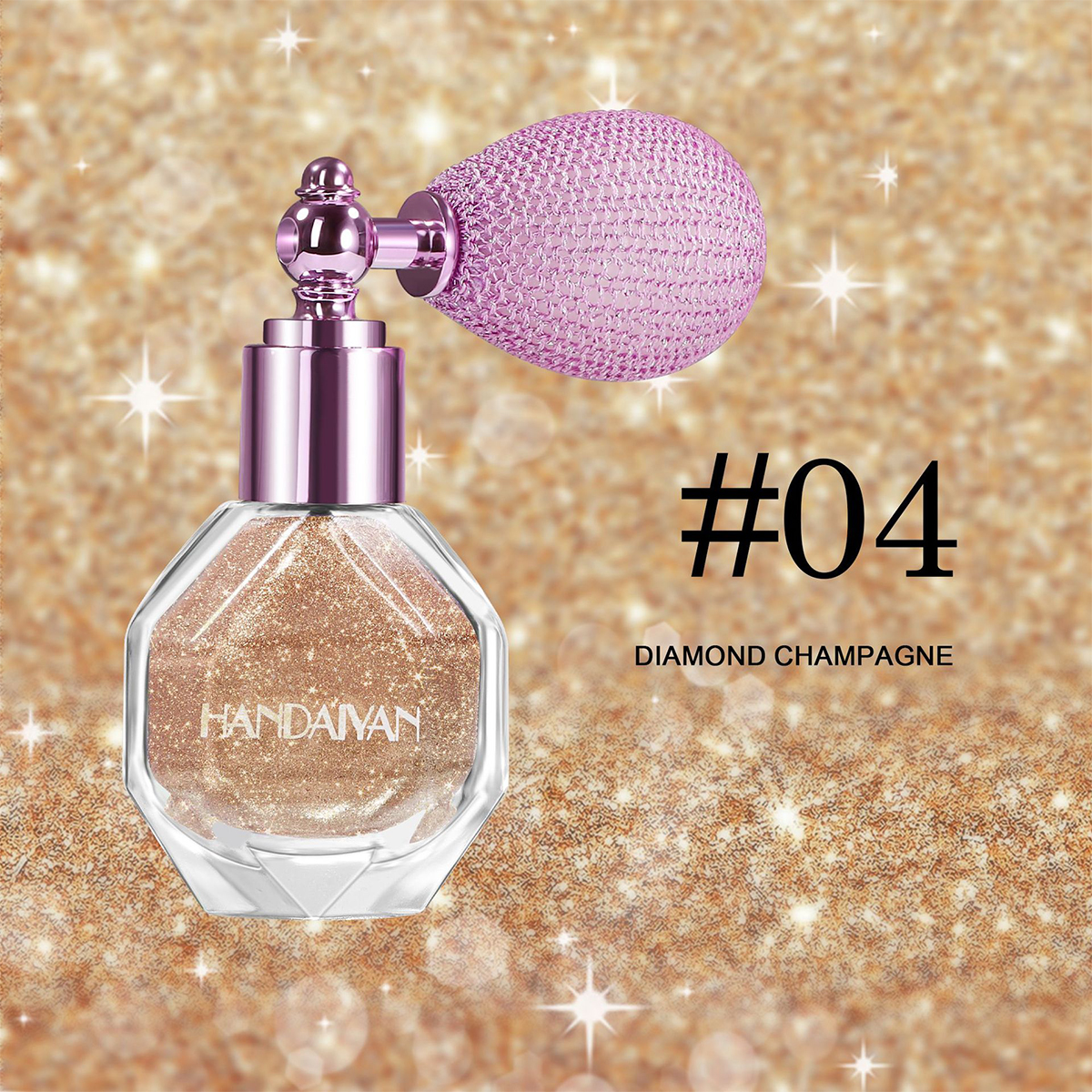 Glitter Brightening Body Glitter, Highlighting Spray Glitter Spray Bottle Highlighting Airbag Spray Bottle: Light Grey