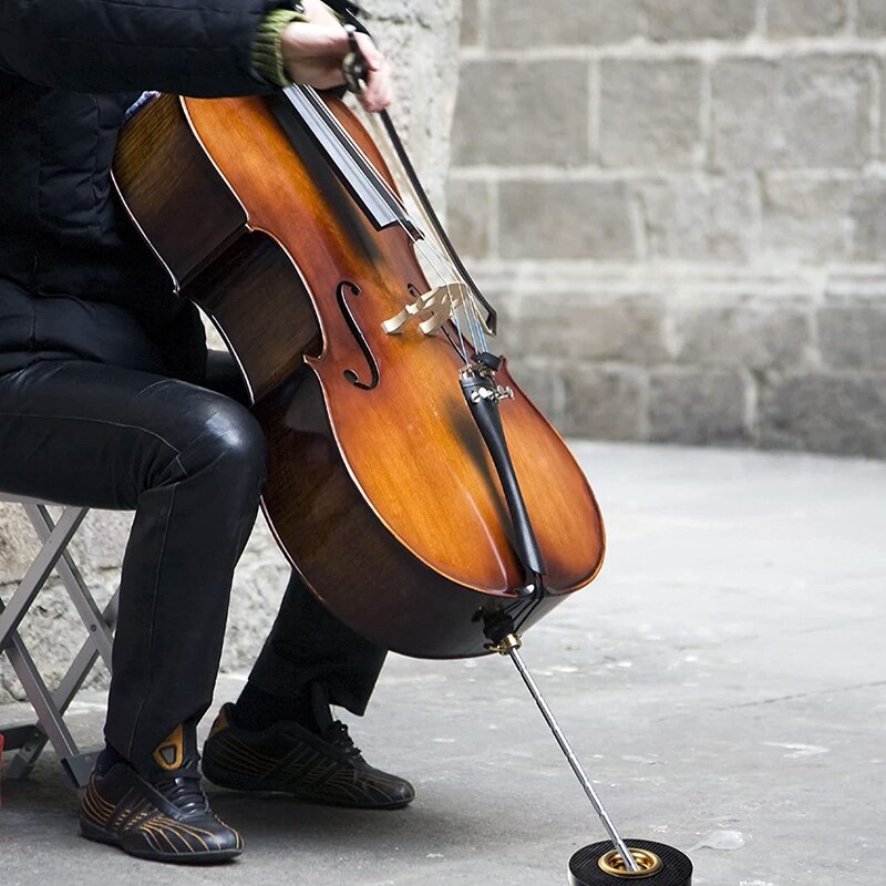 Cello Rest Cello Bass Rock Stop Endpin Stand Holder Endpin Rest Stopper Anti Slip Anchor Pad with Hole for Protector