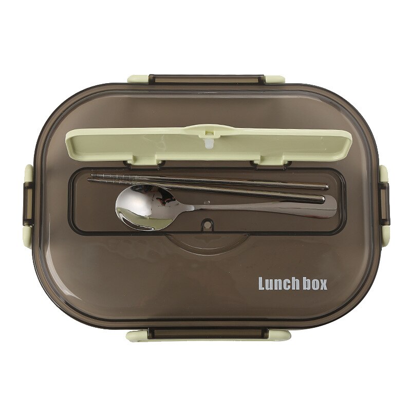 Insulated Lunch Box Kitchen Food Container Compartment Leakproof Stainless Steel Lunch Container With Spoons Chopsticks
