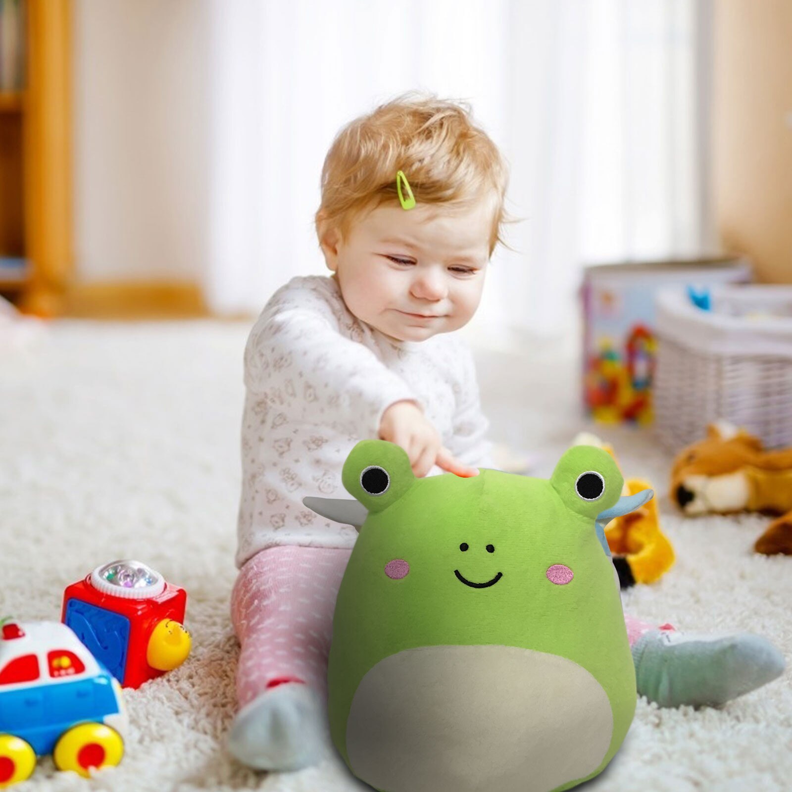 Squishmallow Knuffel Dier Pop Kawaii 3D Dinosaurus Zachte Kussen Taille Buddy Gevulde Kussen Valentijnsdag Decoratie