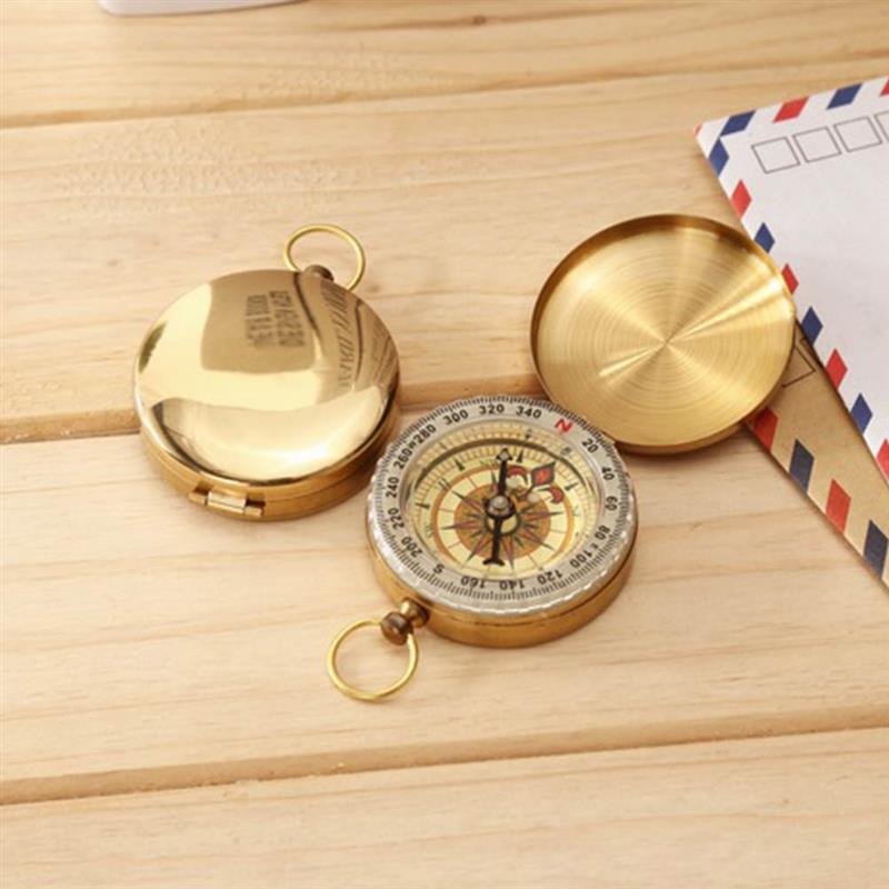 Draagbare Flip Kompas Pocket Koper Navigatie Met Noctilucence Display Voor Outdoor Camping Wandelen