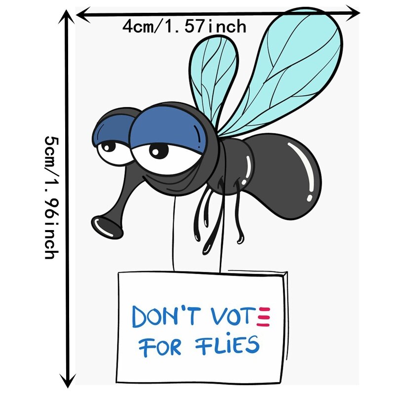 Truth Over Flies Pence Fly Swatter Sticker Vinyl Debate Fly Swatter Sticker