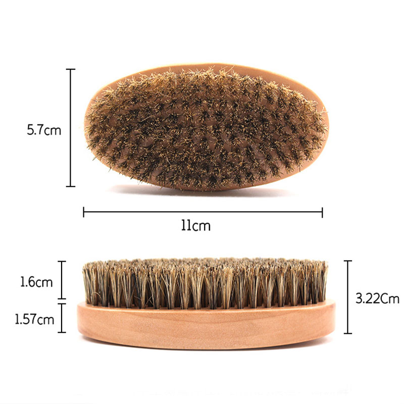 【Ventas calientes】cepillo de cerdas de madera maciza para hombres, herramienta de limpieza de estilo de personalidad, cepillo de peine para Barba