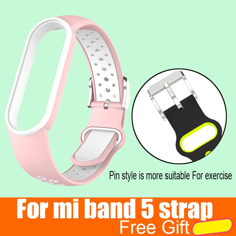 Mi Band 5 Wrist Strap for Xiaomi Mi Band 5 NFC Silicone Wristband Bracelet Mi5 Smart Watches Miband5 Accessories Sport Strap