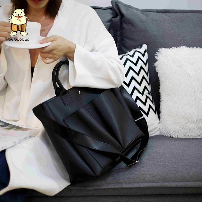 Beibaobao sac en cuir sacs à main marques célèbres femmes sac à bandoulière décontracté grand fourre-tout Vintage dames sacs à bandoulière haute capacité