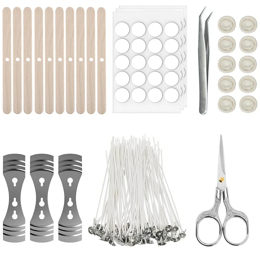 kit para hacer velas diy, placa de fusión de cera, accesorios de artículos de fabricación de velas, kit para hacer velas aromática, kit velas fabricación, mechas para velas: Chocolate