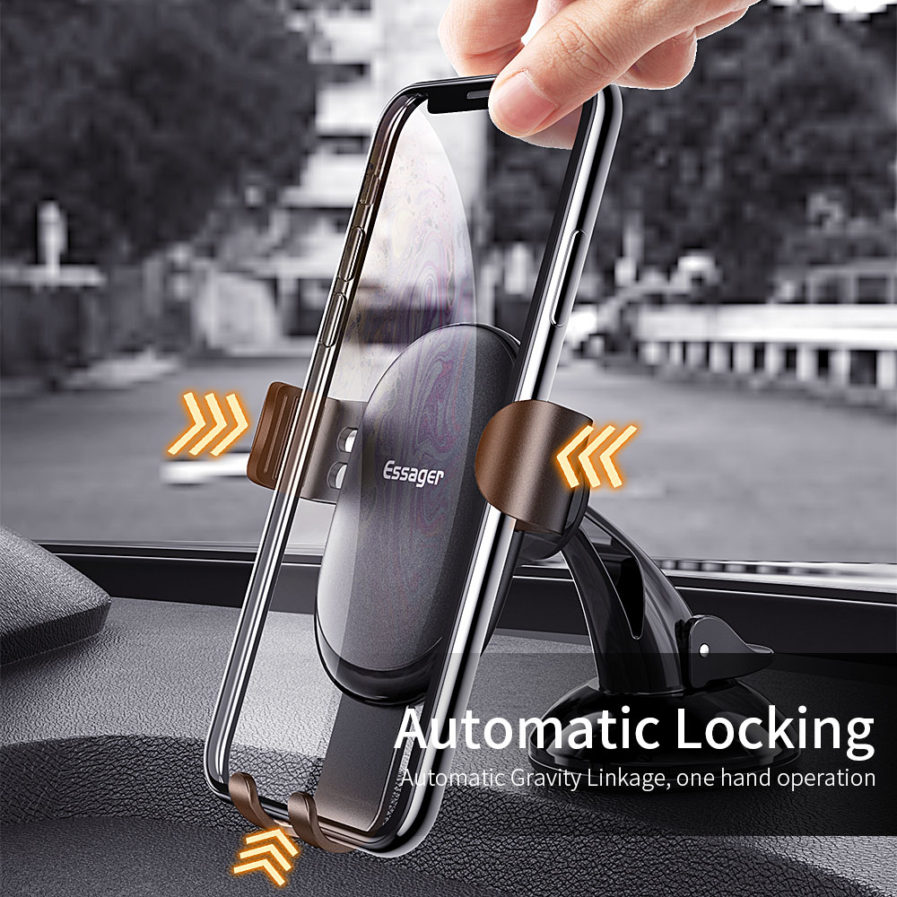 Essager Supporto universale per telefono cellulare per auto per telefono nel supporto per auto Supporto per cellulare per parabrezza Supporto per smartphone Voiture Suporte Porta