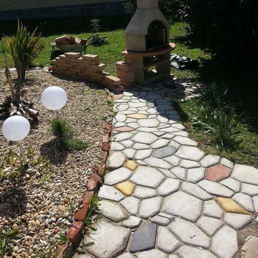 Darmowa wysyłka forma robić kostki brukowej formy betonowe DIY plastikowa forma robić robienia ścieżki ręcznie kostki cementowe formy ceglane B 50*50*4.4cm