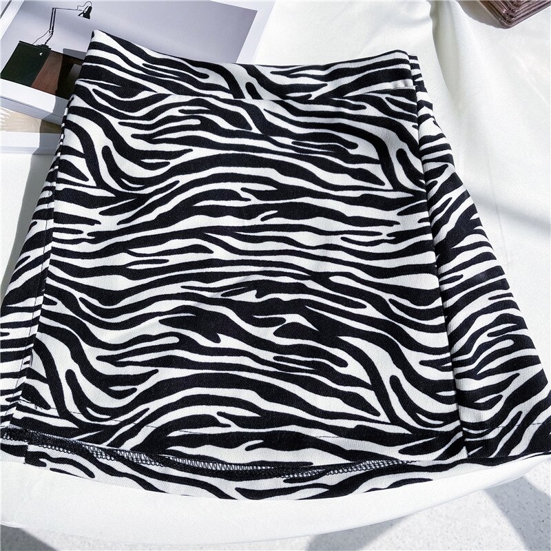 Lente Meisjes Mode Zebra Rok Kinderen Katoenen Rokken Kids Kleding: 3T