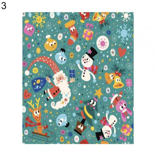 Christmas Kfrat Wrapping Paper Wrapping Paper Cartoon Pattern Paper Delicate Candy Package Paper for Home Decor: 3