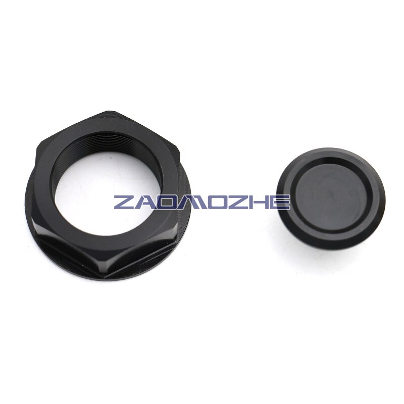 For suzuki GSXR 600 GSX-R600 GSXR750 GSX-R 2006 Motorcycle CNC aluminum alloy Triple clamp Screw Cover Stem Nut Set M28: black NO logo