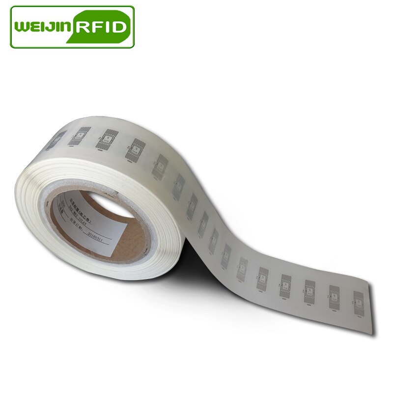 UHF RFID tag EPC 6C sticker Impinj B42 wet inlay 915mhz868mhz860-960MHZ 100pcs adhesive passive RFID label