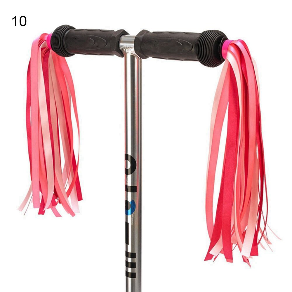 Kinderen Fiets Opslag Scooter Stuur Mand Fiets Voordrager Strik Tas Achter Fietsen Multicolor Opknoping Retro Kwasten: 10