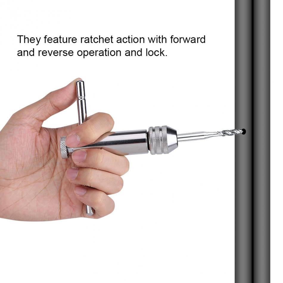 Verstelbare T-Handvat Ratchet Tap Wrench M3-M8 M5-M12 Machine Schroefdraad Tap Machinist Tool Voor Tap & Die Set