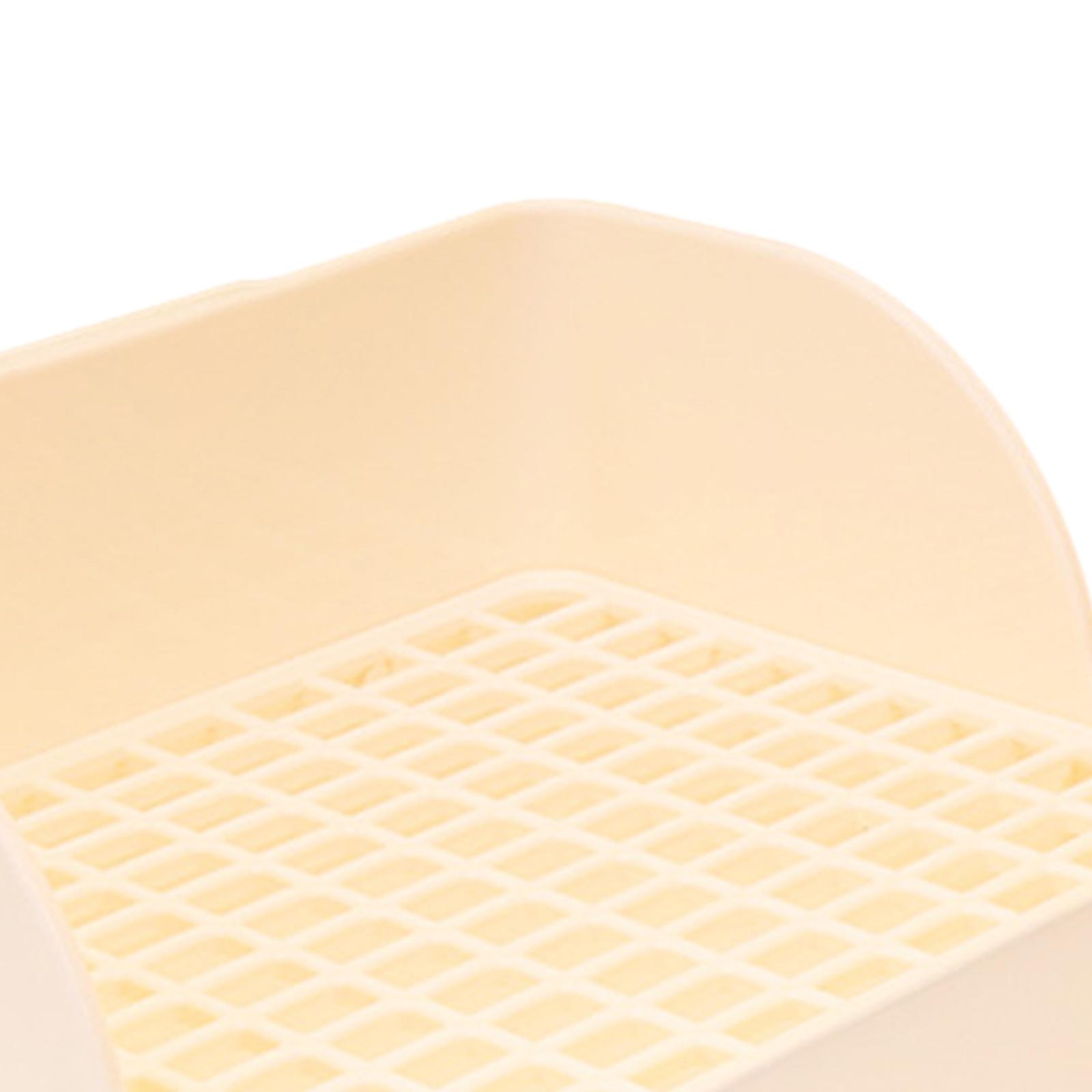 Caja de arena duradera para conejos, bandeja de arena para animales pequeños, caja de inodoro de esquina para hurones, conejillos de indias, hámster, ratas, accesorios de jaula