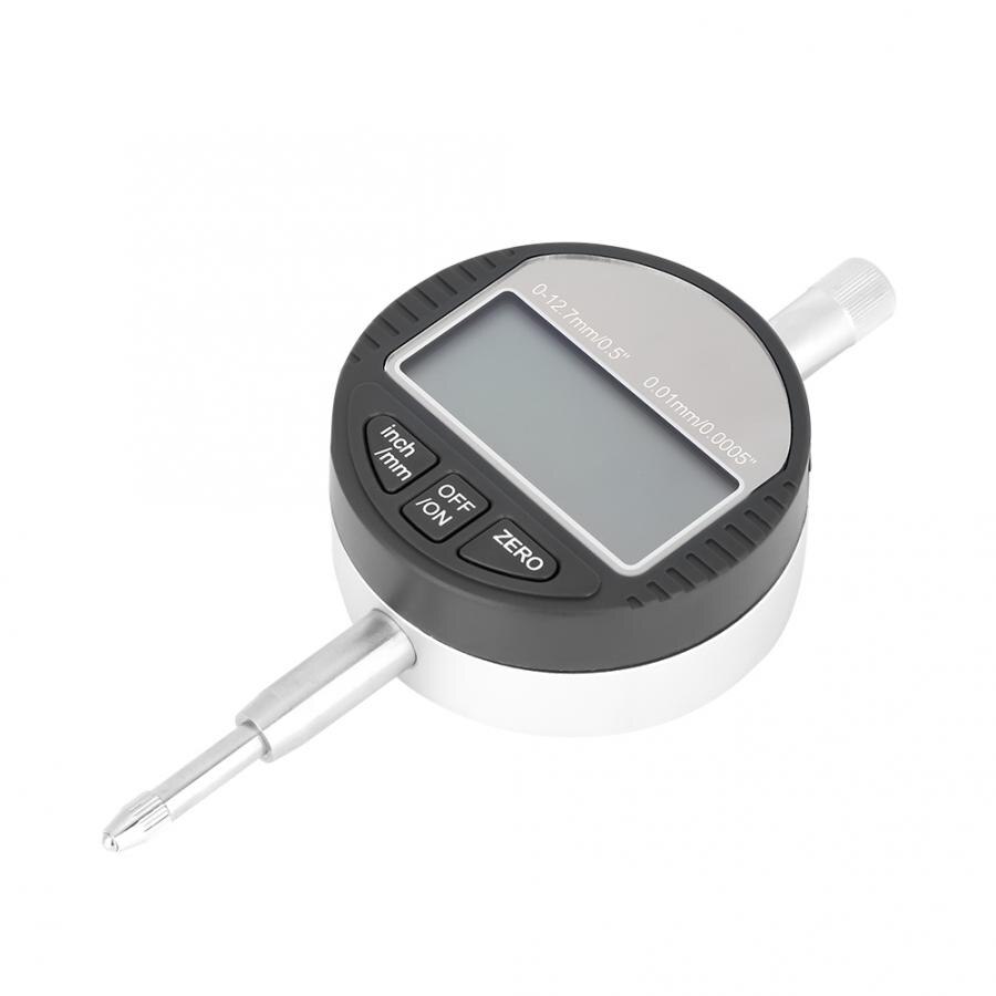 0-12.7mm Digital Probe Indicator Gauge Clock DTI 0.01mm Test With Large Screen Display