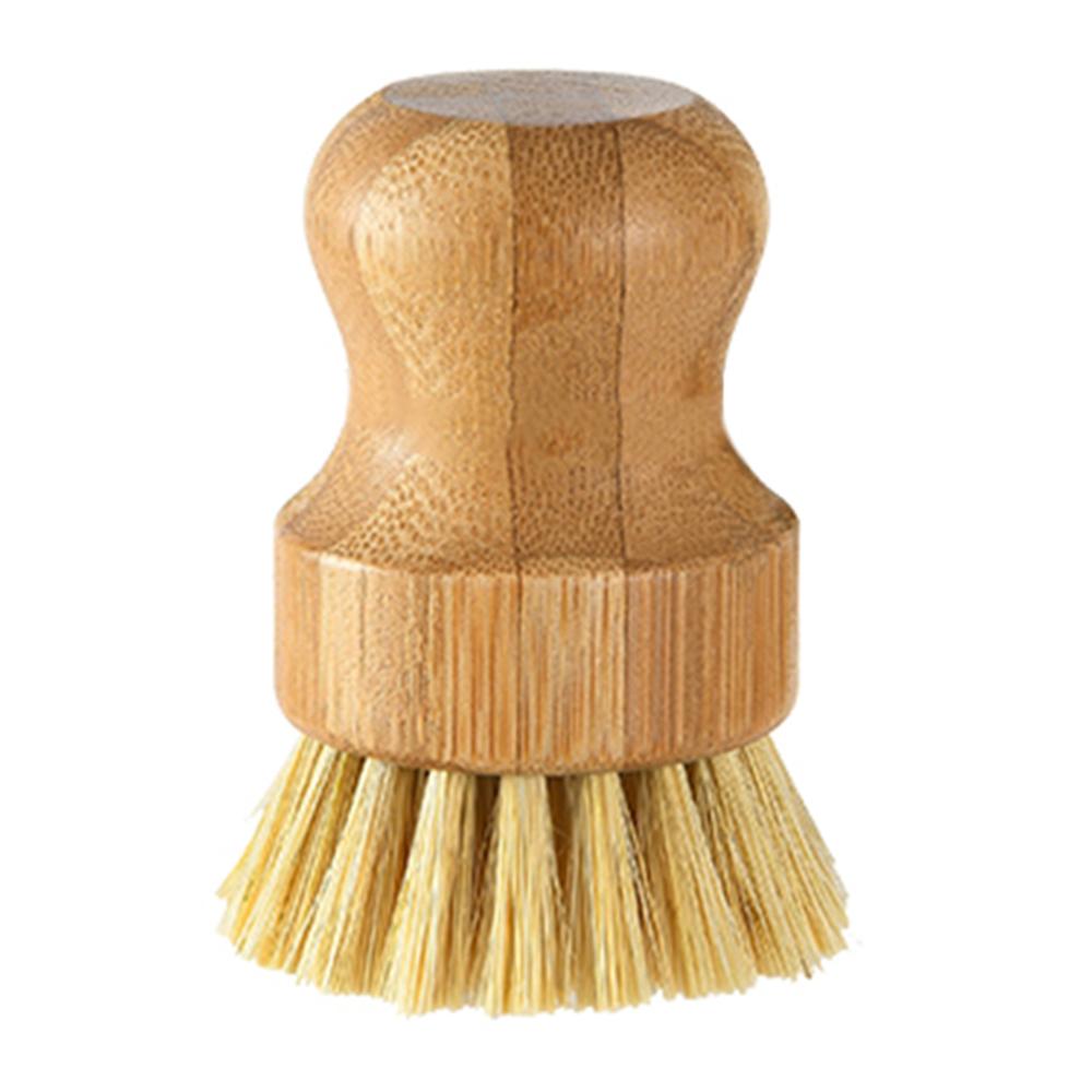 Cepillo de limpieza de madera, sartén con mango largo, cepillo para lavar platos, cuencos, cepillos de limpieza, accesorios de Herramientas de limpieza de cocina para el hogar: Type D2