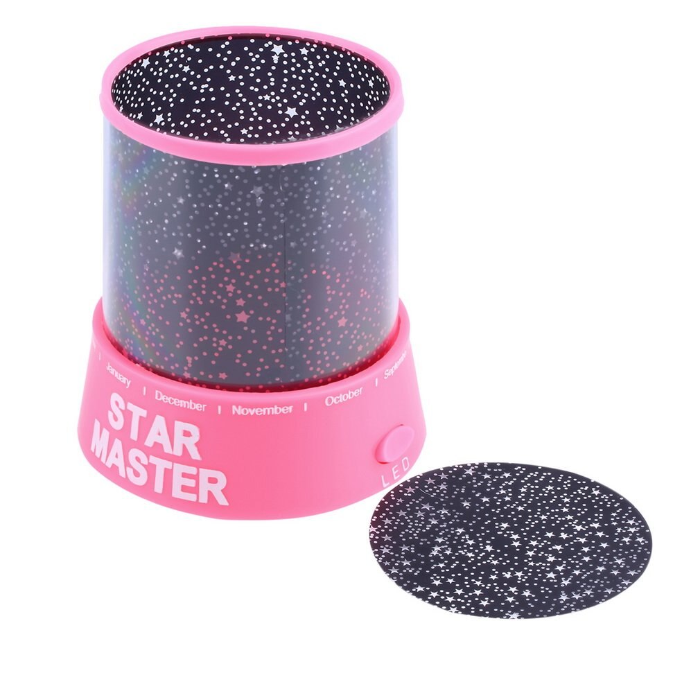 Romantische Verbazingwekkende Cosmos Maan Kleurrijke Master Star Sky Universele Nachtlampje Kid Chidren Projector Lamp Festival: Paars